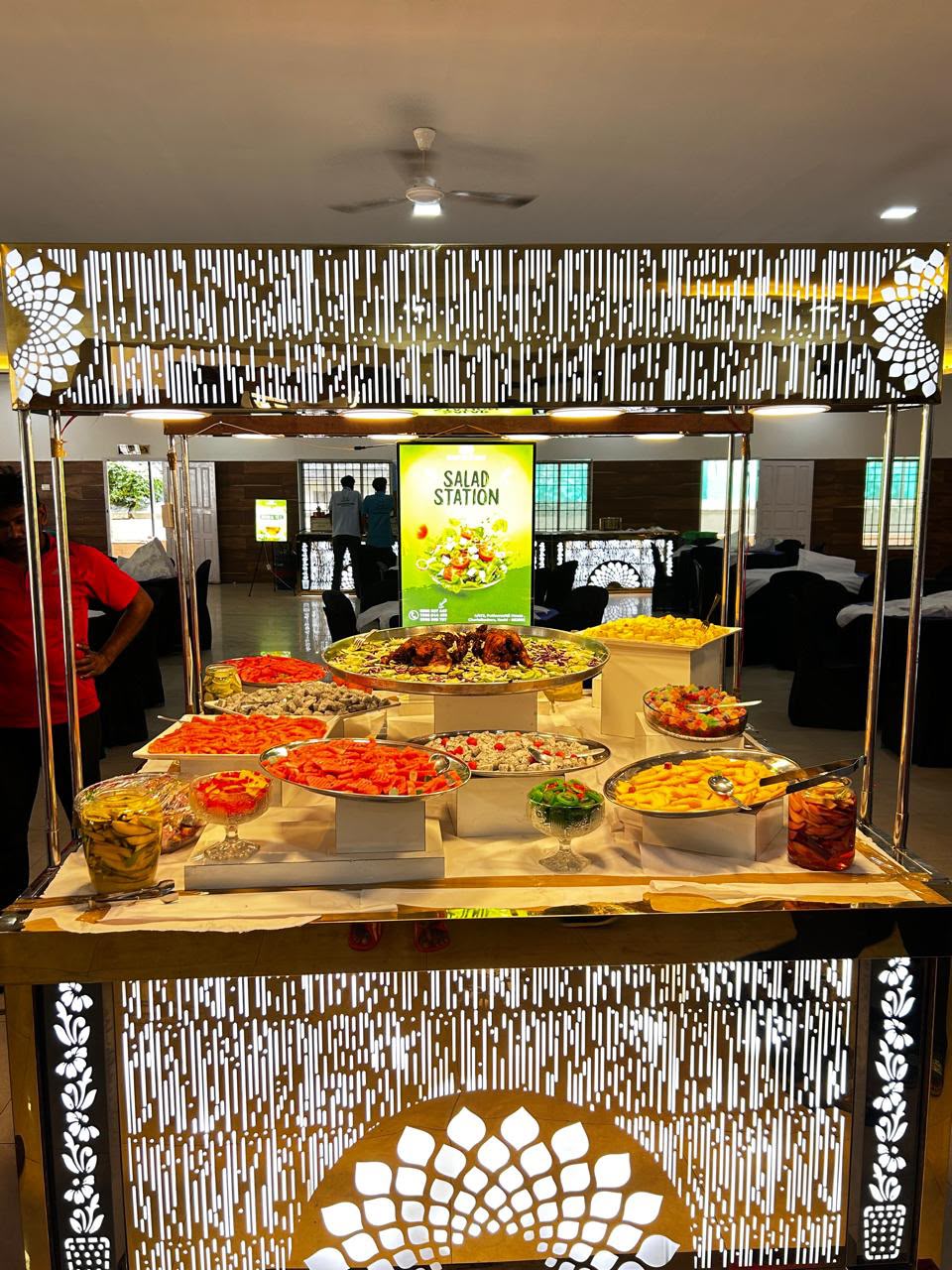 Salad station display